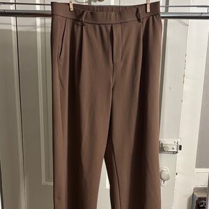 HALARA Women's Wide Leg Brown Pants